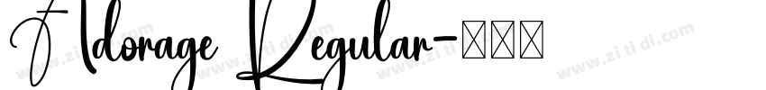 Adorage Regular字体转换
